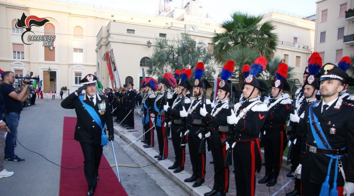 A Bari per incontrare il comandante Manzo della Legione Carabinieri Puglia