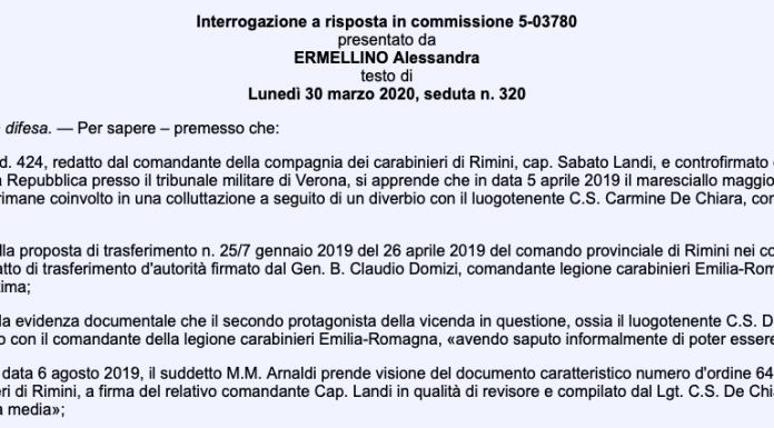 Garantire terzietà nei documenti caratteristici militari