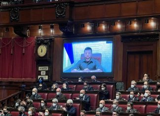 Il presidente d’Ucraina in Parlamento